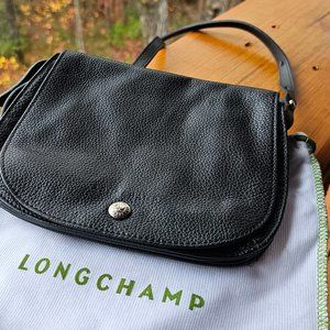 Longchamp Black Leather Cross-body Bag
